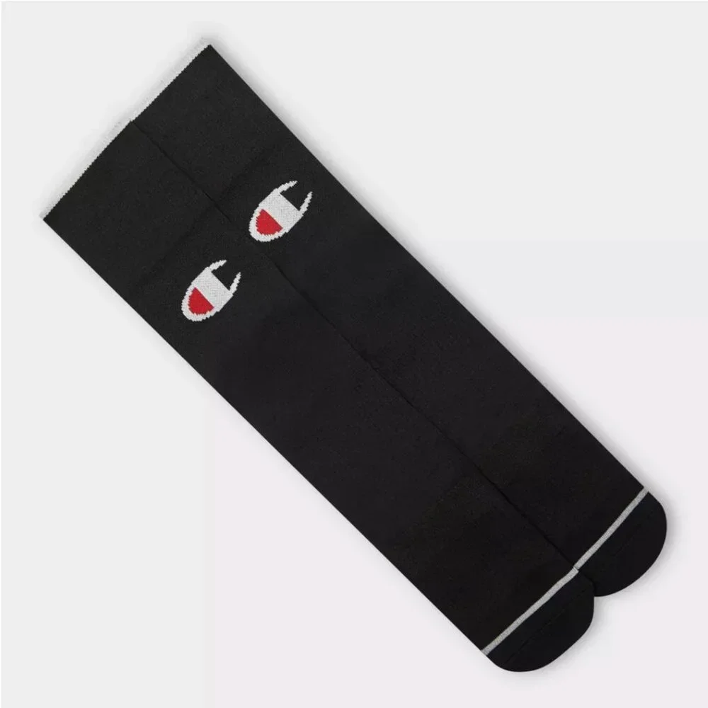 CHAMPION Kids Sport Performance Soccer Socks 2 pack - Black Medium - NEW